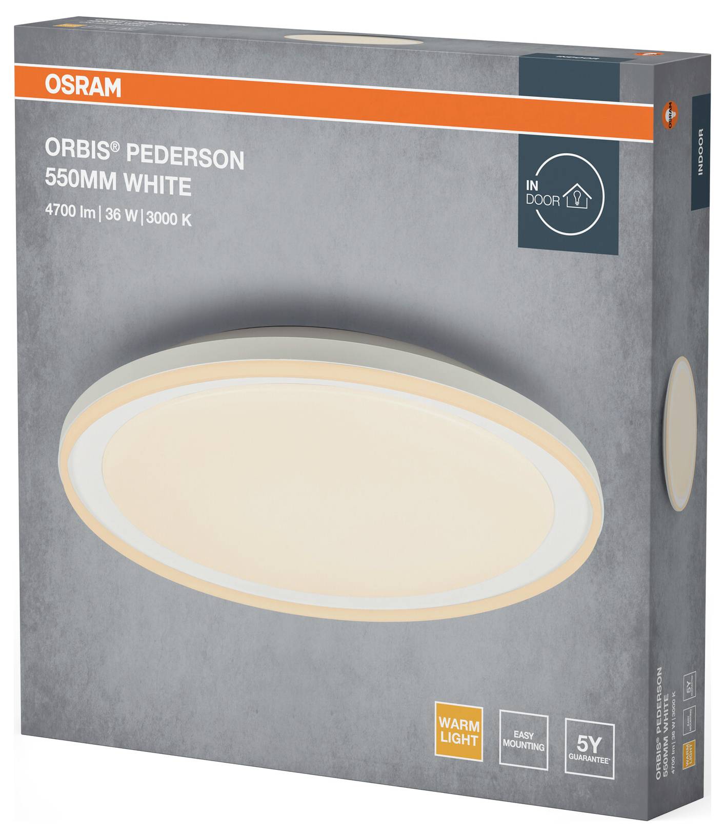 OSRAM HOMELIGHTING 4099854449826 Orbis Pederson 550MM 36W 830 White Deckenleuchte LED 36 W Weiß-2