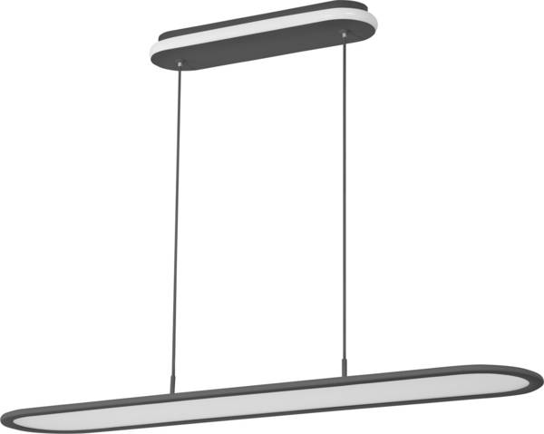 OSRAM HOMELIGHTING 4099854464874 Office Line Panel Ellipse 57W 940 Black Deckenleuchte, Pendelleuchte LED 57 W Schwarz