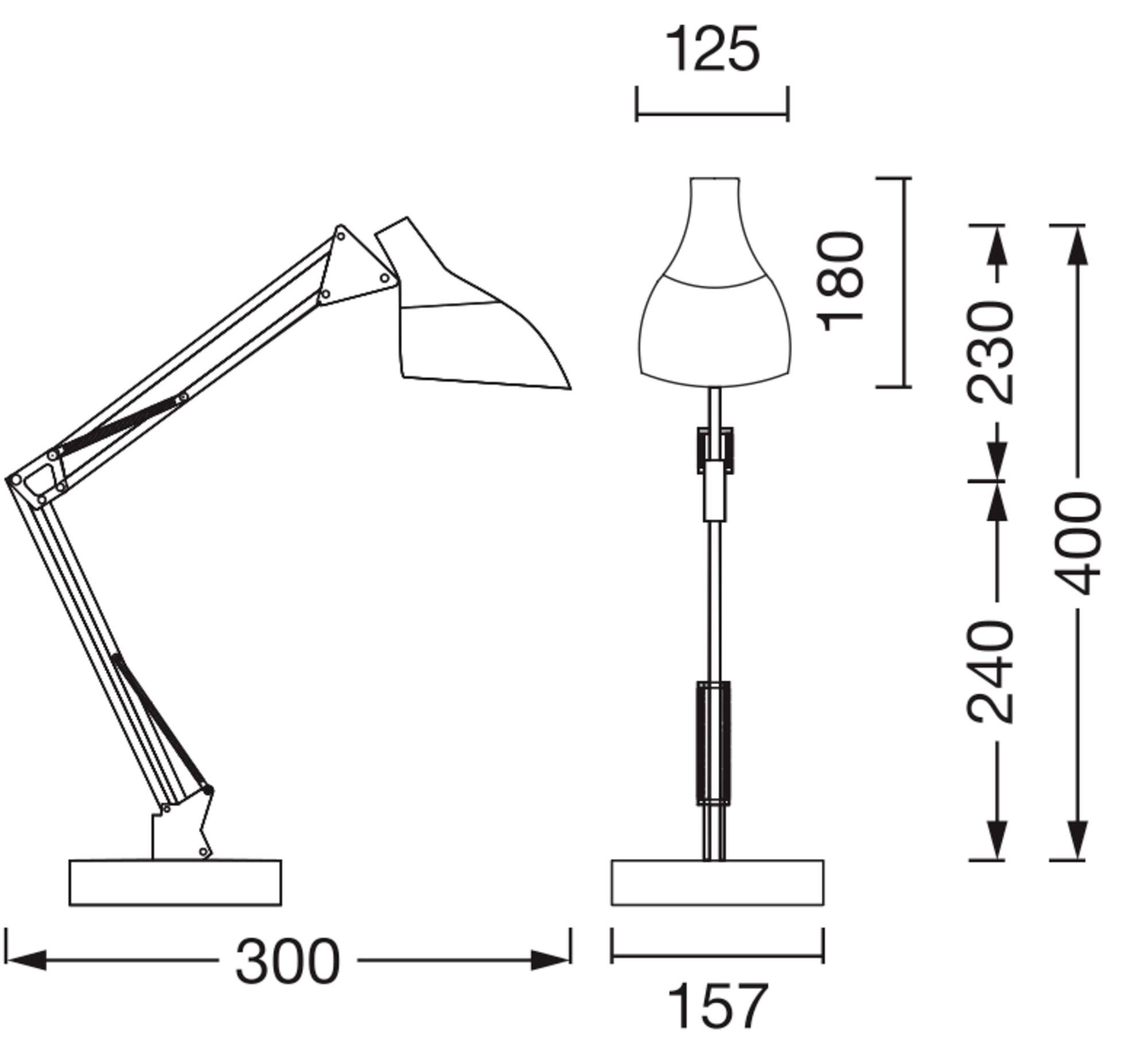 OSRAM HOMELIGHTING Office Line Desk Pear E27 Black 4099854464478 Schreibtischleuchte E27 Schwarz-4