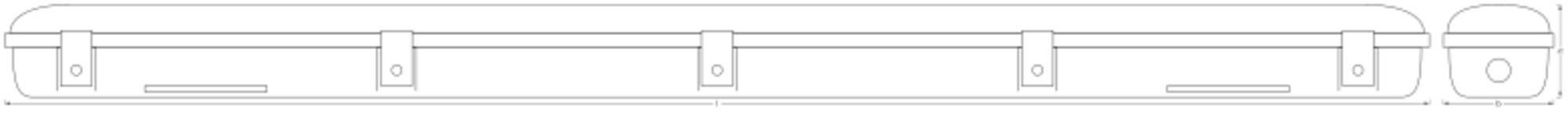 OSRAM HOMELIGHTING Submarine Sensor 120cm 16W 4000K LED-Feuchtraum-Wannenleuchte mit Bewegungsmelder-3