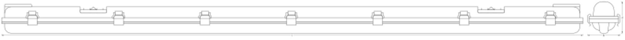 OSRAM HOMELIGHTING Submarine Sensor 120cm 16W 4000K LED-Feuchtraum-Wannenleuchte mit Bewegungsmelder-4