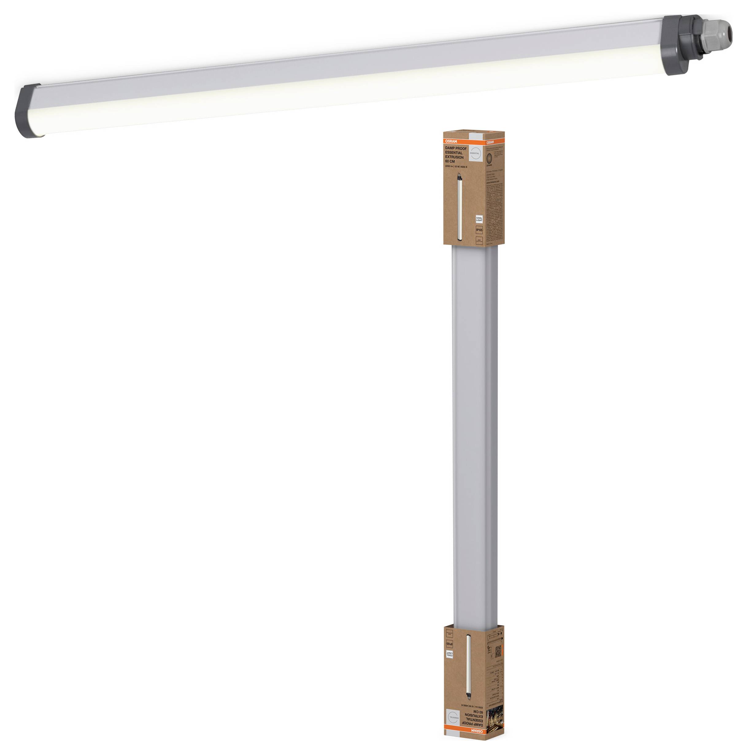 OSRAM HOMELIGHTING Damp proof Essential Extrusion 18W 600mm 840 LED-Feuchtraumleuchte-1