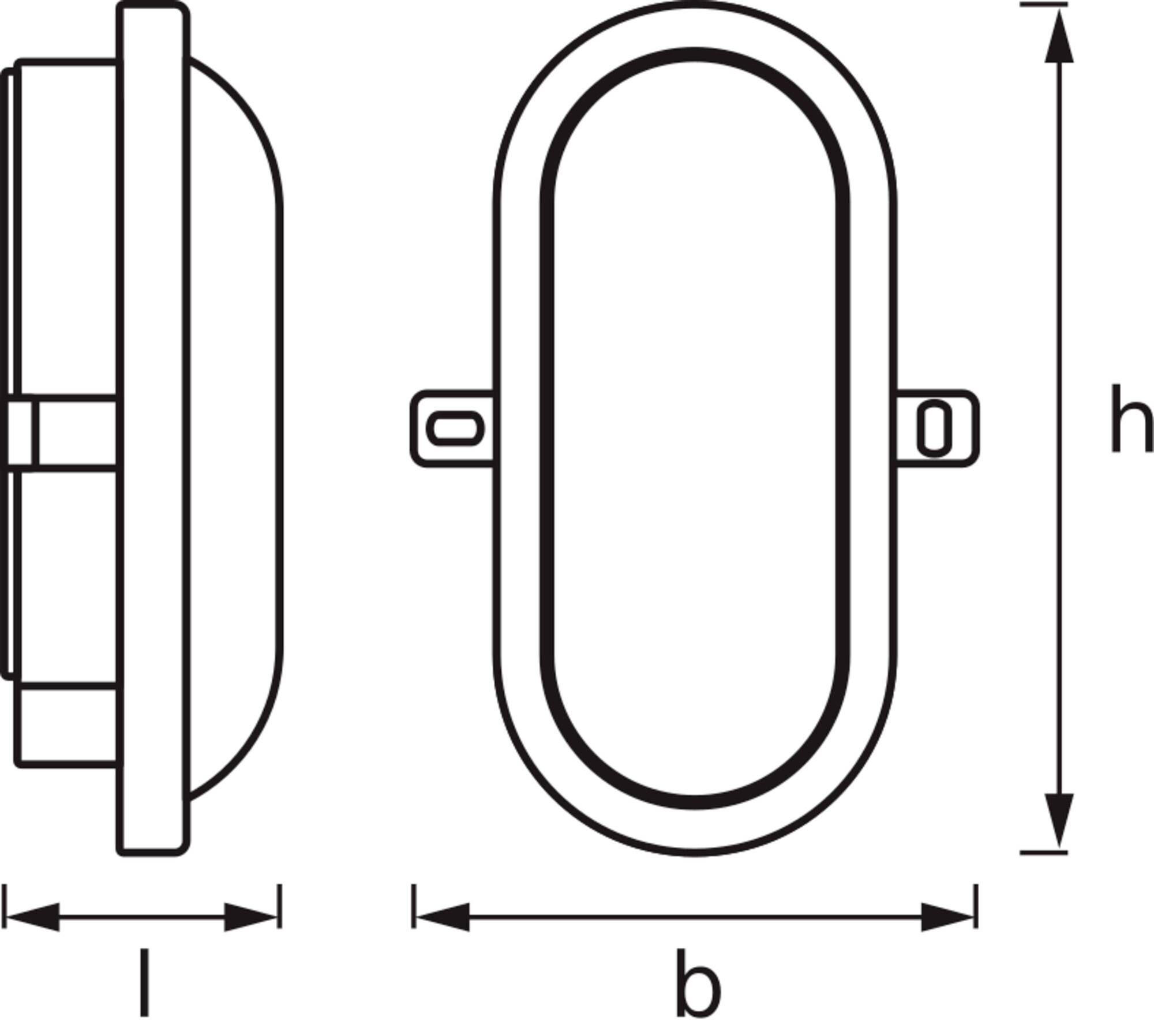 OSRAM HOMELIGHTING LED Bulkhead 11W 4000K White LED-Wandleuchte-3