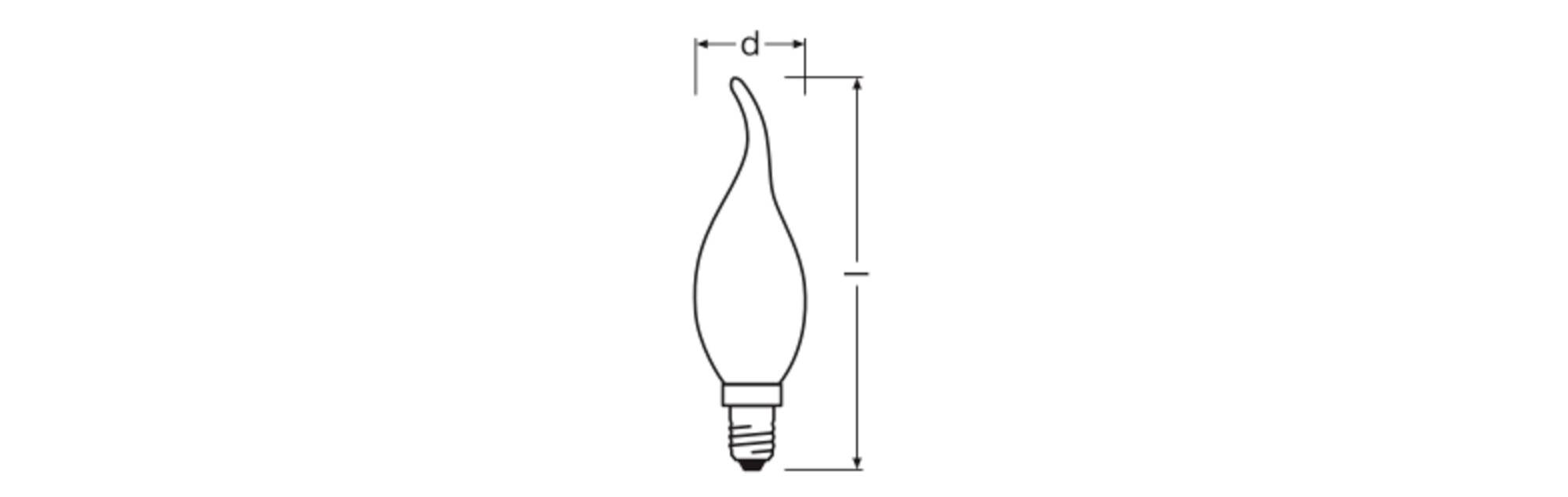 OSRAM HOMELIGHTING 4099854443831 LED EEK D (A - G) E14 3.4 W Warmweiß (Ø x H) 35.00 mm x 35.00 mm 1 St.-3