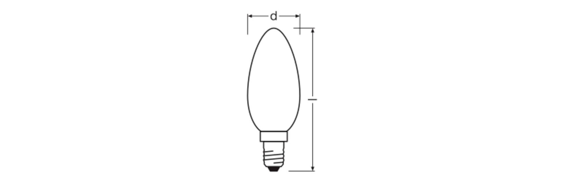 OSRAM HOMELIGHTING 4099854445736 LED EEK D (A - G) E14 3.4 W Warmweiß (Ø x H) 35.00 mm x 35.00 mm 1 St.-3