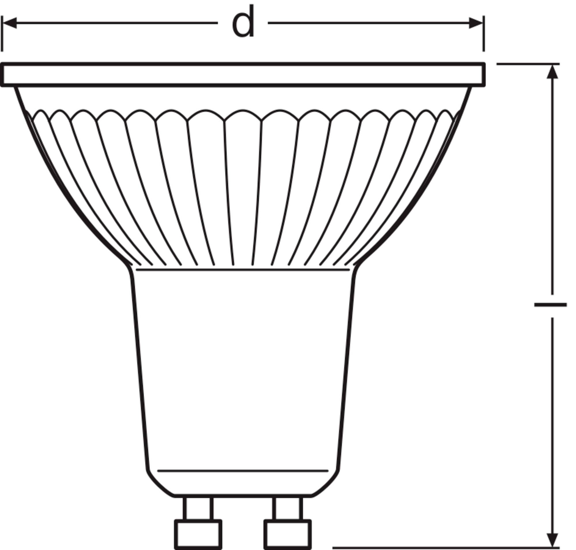 OSRAM HOMELIGHTING 4099854457388 LED-Reflektorlampe EEK E (A - G) GU10 Reflektor 6.1 W Warmweiß (Ø x H) 50.00 mm x 50.00-1