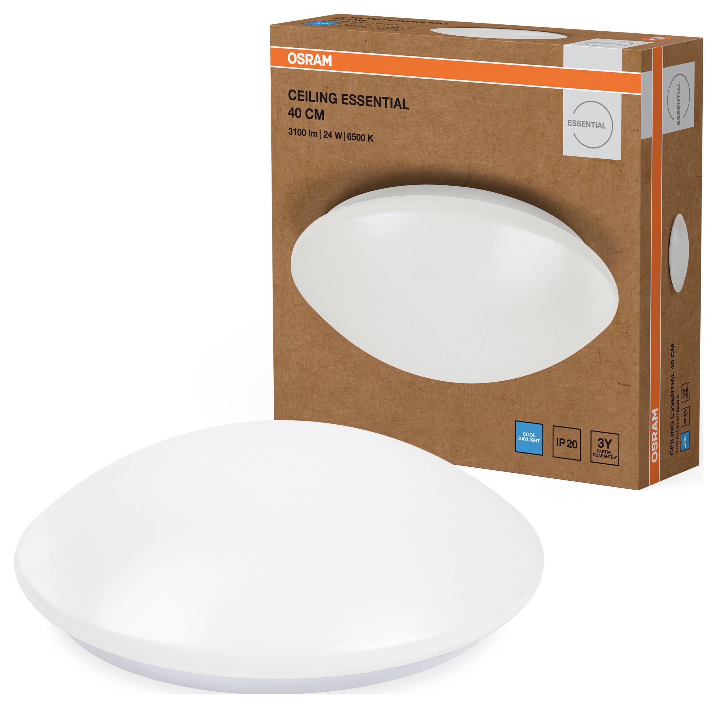 OSRAM HOMELIGHTING Ceiling Essential 400mm 24W 6500K 4099854445453 LED-Außenwandleuchte LED LED fest eingebaut 24.00 W W-1