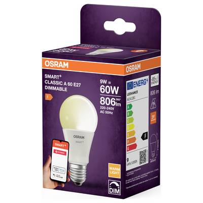 OSRAM HOMELIGHTING 4099854460319 LED EEK F (A - G) E27 9 W (Ø x H) 60.00 mm x 60.00 mm 1 St.-2