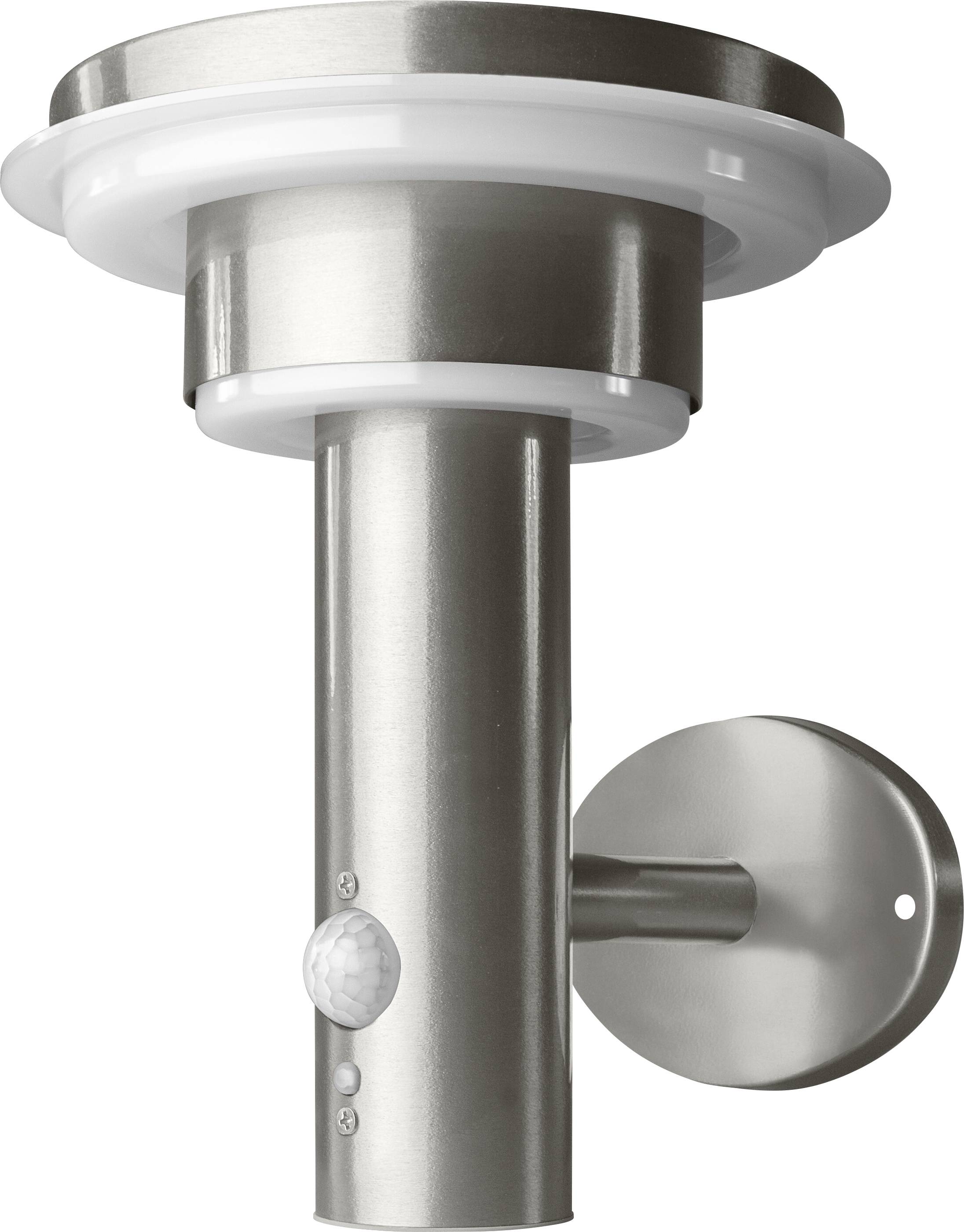 OSRAM HOMELIGHTING ENDURA Style Solar Wall Sensor Double Circle 6W Stainless Steel 4099854455384 LED-Außenwandleuchte