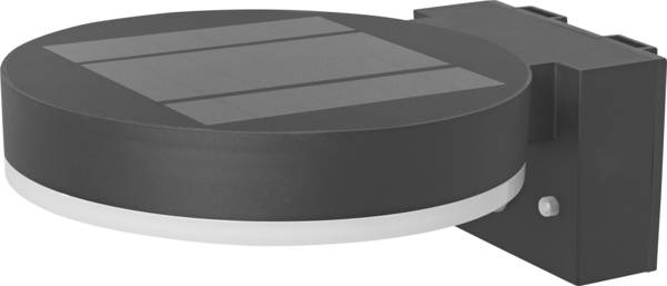 OSRAM HOMELIGHTING ENDURA Style Solar Wall Sensor Single Circle 6W Black 4099854455568 LED-Außenwandleuchte LED LED fest eingebaut 6 W Schwarz