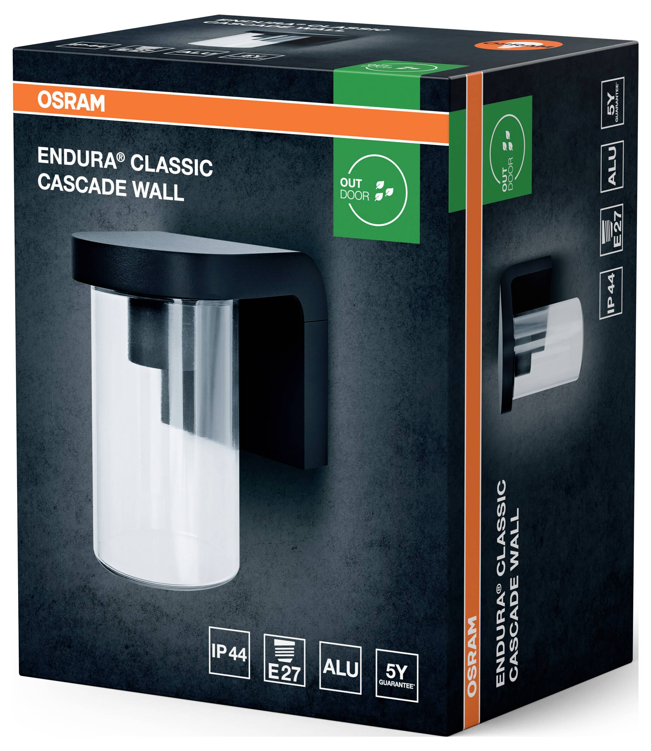 OSRAM HOMELIGHTING ENDURA Classic Cascade Wall E27 Clear 4099854461200 LED-Außenwandleuchte LED E27-2