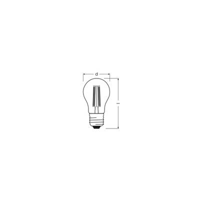 OSRAM HOMELIGHTING 4099854468070 LED EEK D (A - G) E27 3.4 W Kaltweiß (Ø x H) 45.00 mm x 45.00 mm 1 St.-1