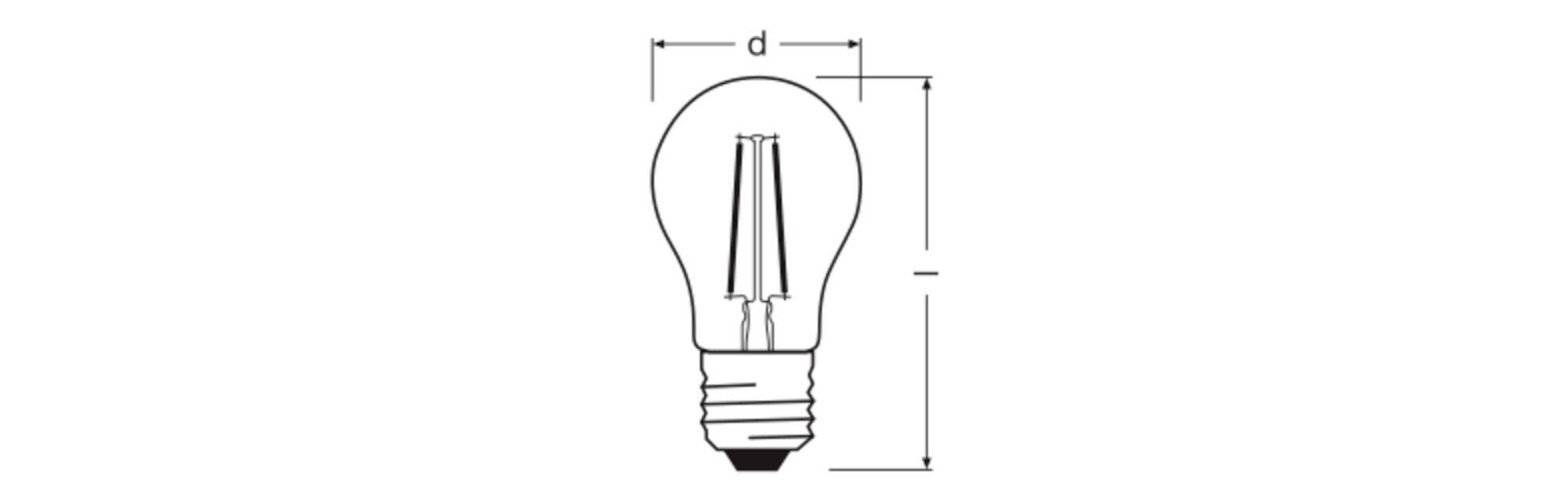 OSRAM HOMELIGHTING 4099854467509 LED EEK D (A - G) E27 1.8 W Warmweiß (Ø x H) 45.00 mm x 45.00 mm 1 St.-1