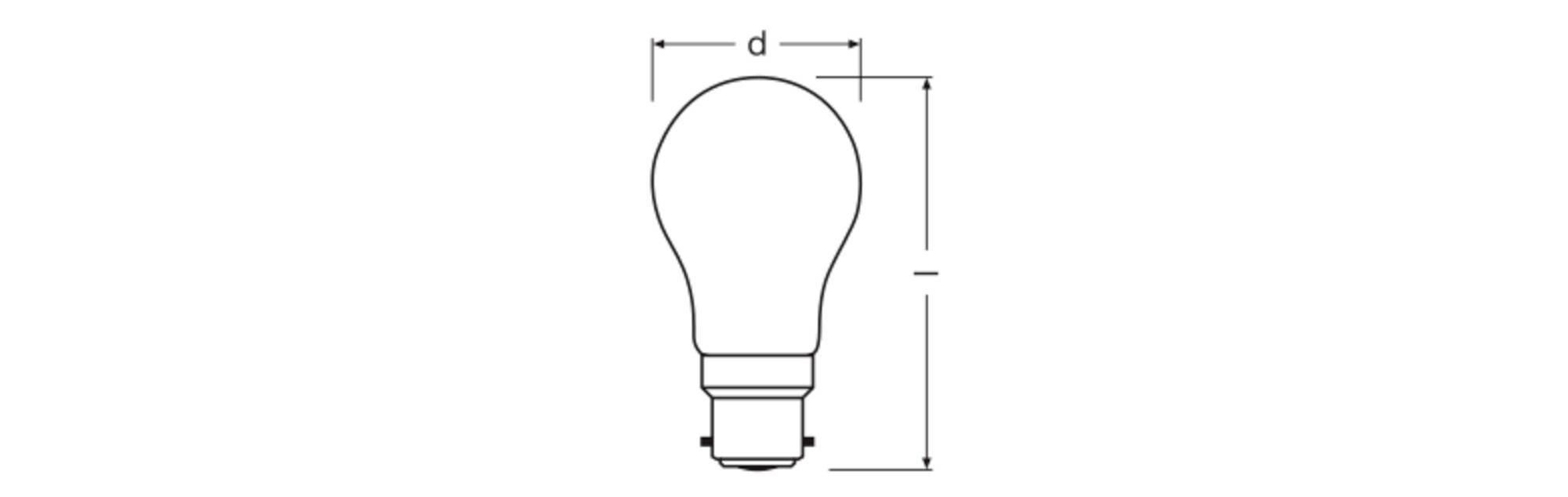 OSRAM HOMELIGHTING 4099854468438 LED EEK D (A - G) B22d Globe (mini) 3.4 W Warmweiß (Ø x H) 45.00 mm x 45.00 mm Filament-1