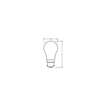 OSRAM HOMELIGHTING 4099854468438 LED EEK D (A - G) B22d Globe (mini) 3.4 W Warmweiß (Ø x H) 45.00 mm x 45.00 mm Filament-1