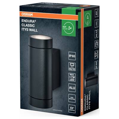 OSRAM HOMELIGHTING Endura Classic GU10 IP65 Itys Wall Dark Gray 4099854447341 LED-Außenwandleuchte LED GU10-2