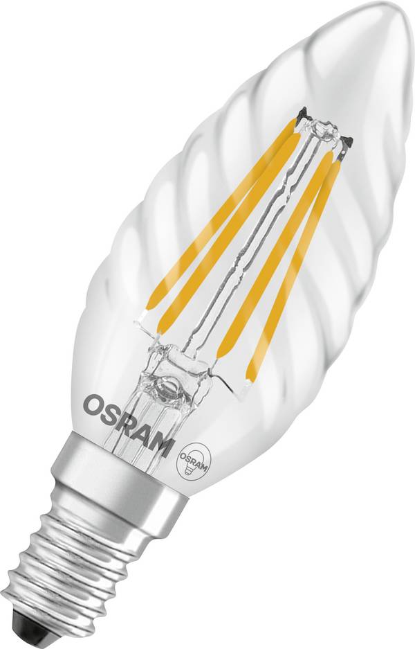 OSRAM HOMELIGHTING 4099854467608 LED EEK D (A - G) E14 Kerzenform gedreht 3.4 W Warmweiß (Ø x H) 35.00 mm x 35.00 mm nicht dimmbar 1 St.
