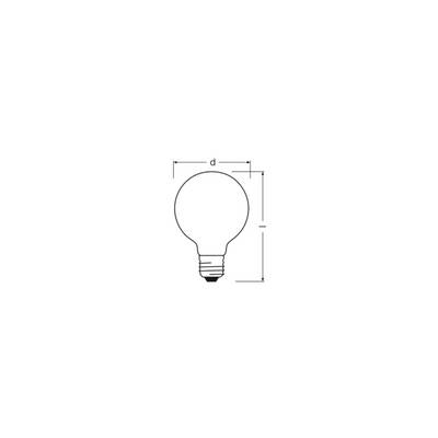 OSRAM HOMELIGHTING 4099854466465 LED EEK D (A - G) E27 Globeform 5.9 W Warmweiß (Ø x H) 95.00 mm x 95.00 mm nicht dimmba-1