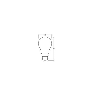 OSRAM HOMELIGHTING 4099854468094 LED EEK D (A - G) B22d Kolbenform 5.9 W Warmweiß (Ø x H) 60.00 mm x 60.00 mm nicht dimm-1