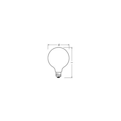 OSRAM HOMELIGHTING 4099854466823 LED EEK D (A - G) E27 Globeform 5.9 W Warmweiß (Ø x H) 125.00 mm x 125.00 mm nicht dimm-1