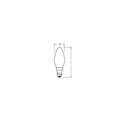 OSRAM HOMELIGHTING 4099854466700 LED EEK D (A - G) E14 Kerzenform 1.8 W Warmweiß (Ø x H) 35.00 mm x 35.00 mm nicht dimmb-1