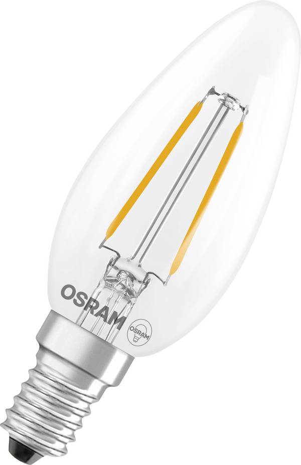 OSRAM HOMELIGHTING 4099854466779 LED EEK D (A - G) E14 Kerzenform 1.8 W = 25 W Warmweiß (Ø x H) 35.00 mm x 35.00 mm nicht dimmbar 1 St.