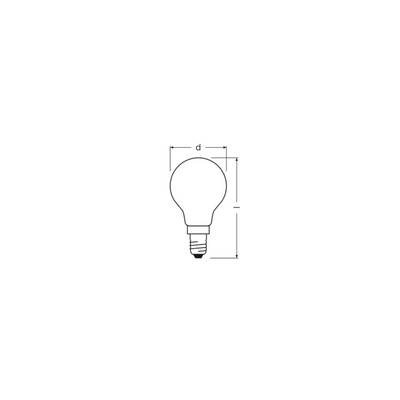 OSRAM HOMELIGHTING 4099854476747 LED EEK B (A - G) E14 Kerzenform 2.5 W Warmweiß (Ø x H) 45.00 mm x 45.00 mm dimmbar 1 S-1