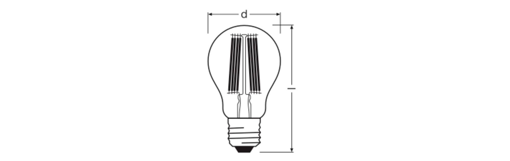 OSRAM HOMELIGHTING 4099854478215 LED EEK A (A - G) E27 7.2 W Warmweiß (Ø x H) 60.00 mm x 60.00 mm 1 St.-1