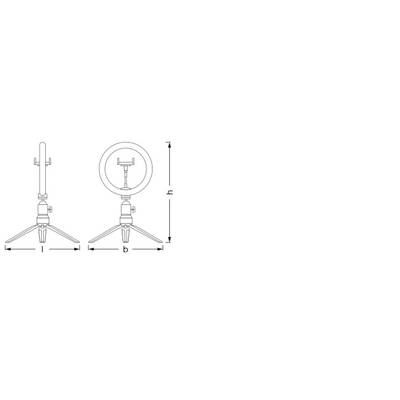 OSRAM HOMELIGHTING Linear LED Mobile Ring Desktop 4099854497612 LED-Ringleuchte 5.50 W Schwarz-3