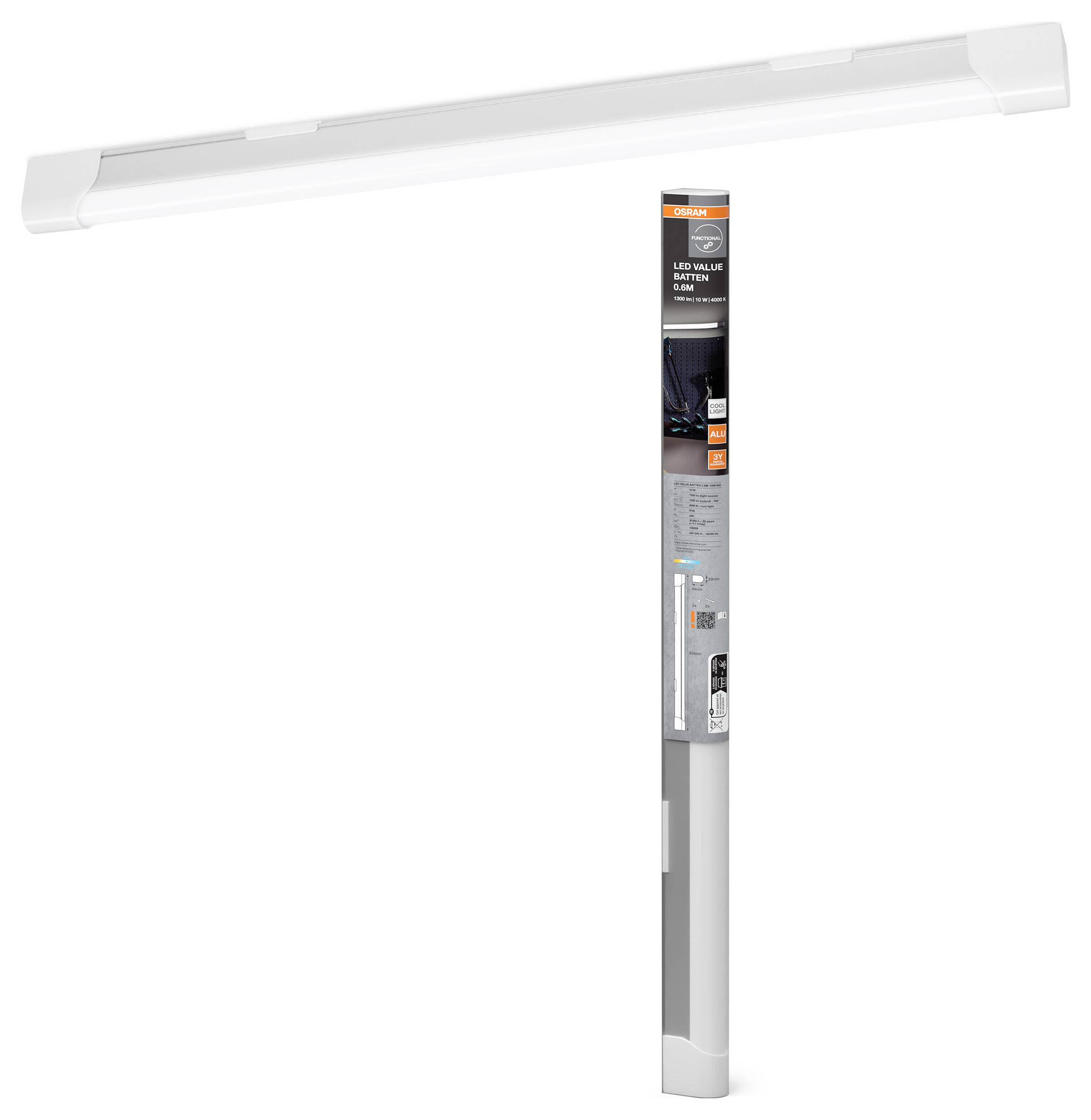 OSRAM HOMELIGHTING LED Value Batten 600 mm 10 W 4000 K LED-Lichtleiste LED 10 W-1