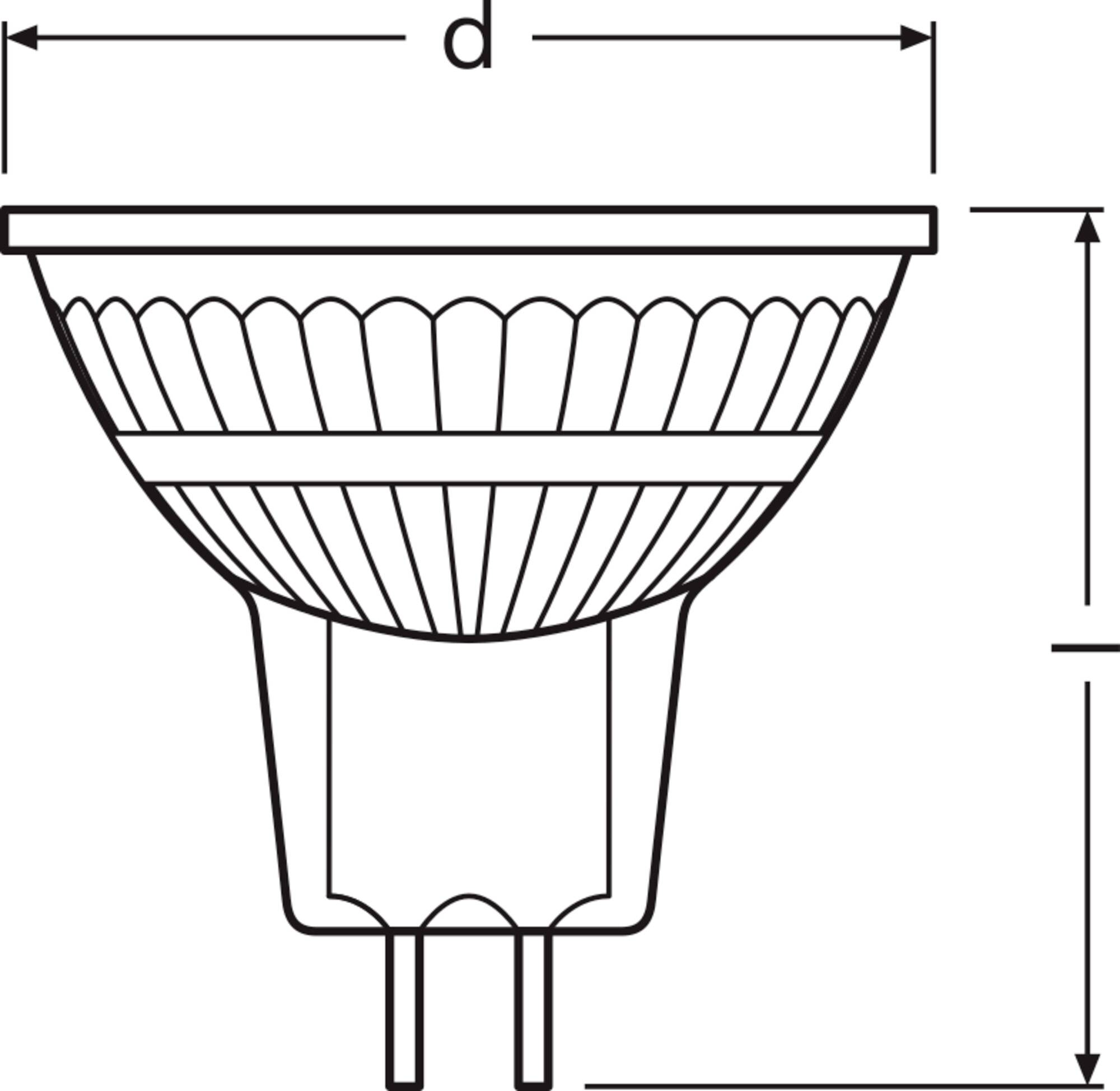 OSRAM HOMELIGHTING 4099854457012 LED-Reflektorlampe EEK E (A - G) GU5.3 3.4 W Warmweiß (Ø x H) 50.00 mm x 50.00 mm 1 St.-3