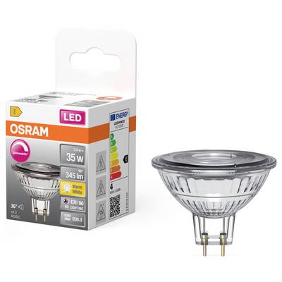 OSRAM HOMELIGHTING 4099854457012 LED-Reflektorlampe EEK E (A - G) GU5.3 3.4 W Warmweiß (Ø x H) 50.00 mm x 50.00 mm 1 St.-1