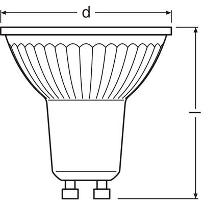 OSRAM HOMELIGHTING 4099854457050 LED-Reflektorlampe EEK E (A - G) GU10 2.4 W Kaltweiß (Ø x H) 50.00 mm x 50.00 mm 1 St.-3