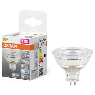 OSRAM HOMELIGHTING 4099854458309 LED-Reflektorlampe EEK E (A - G) GU5.3 3.4 W Kaltweiß (Ø x H) 50.00 mm x 50.00 mm 1 St.-1