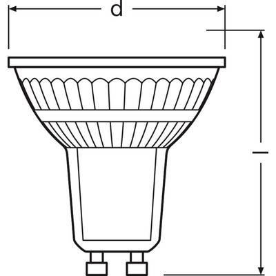 OSRAM HOMELIGHTING 4099854458606 LED-Reflektorlampe EEK E (A - G) GU10 3.7 W Warmweiß (Ø x H) 50.00 mm x 50.00 mm 1 St.-3