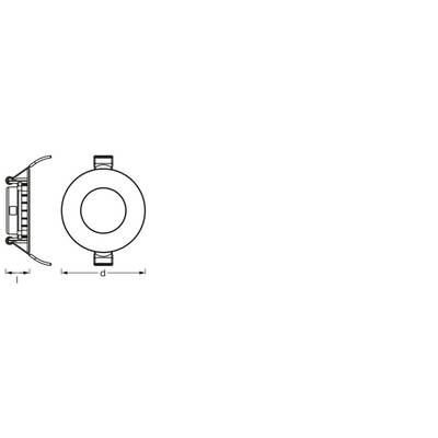 OSRAM HOMELIGHTING Downlight Slim Set 3 x 85mm 3000K 4099854445866 LED-Außenwandleuchte 4.50 W Weiß-3