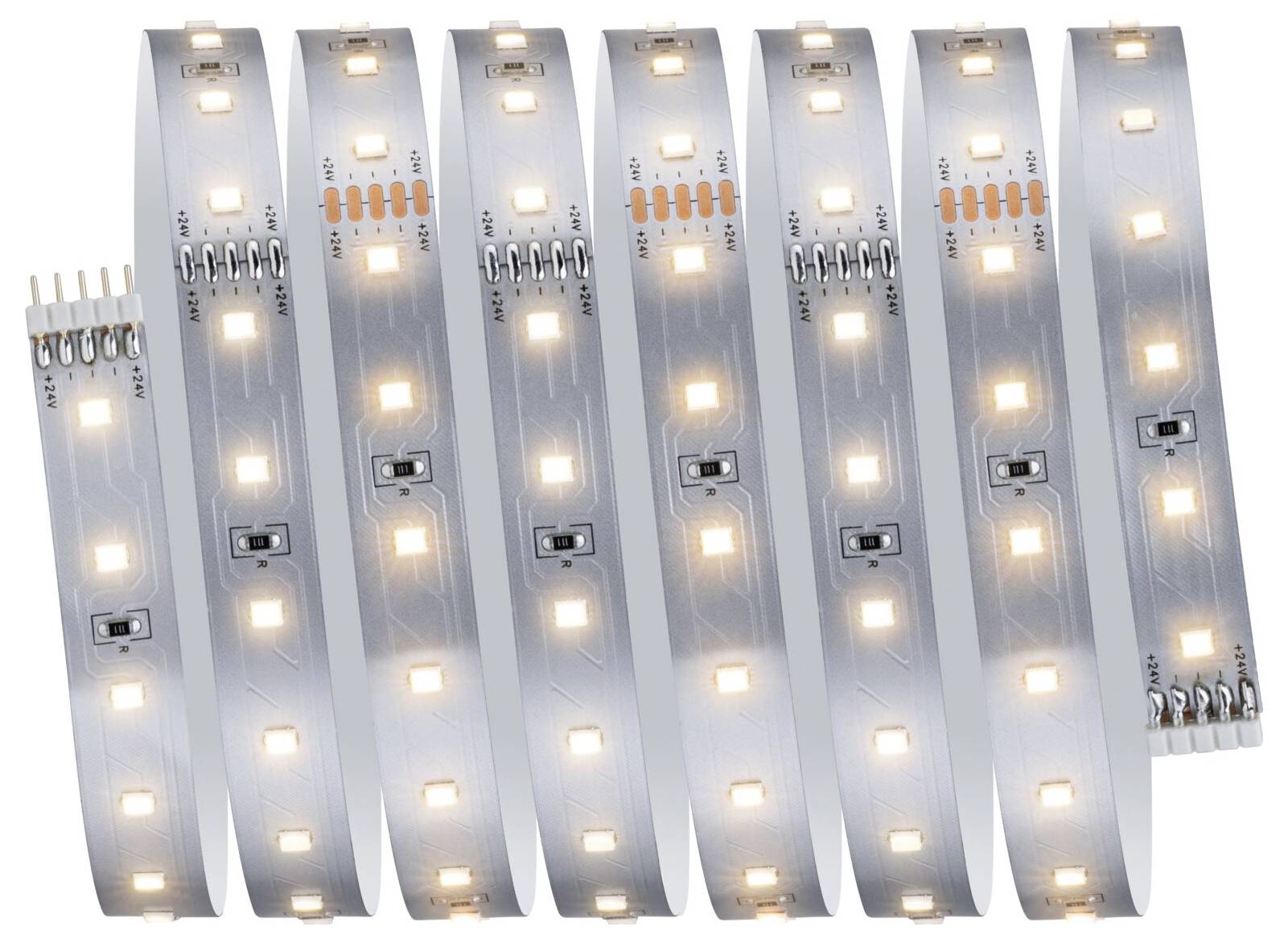 Paulmann LED Strip Erweiterung 2,5m Warmweiß 71233 LED-Streifen mit Stecker 24 V/DC 2.5 mm Warmweiß 1 St.-1