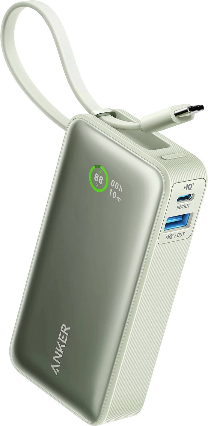 Anker A1259G61 Power bank 10000 mAh Litio USB-C®, USB-A Verde