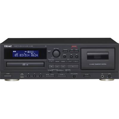 TEAC AD-850-SE CD/Cassette/USB Black EU/UK CD-Player Schwarz USB, CD-Player-0
