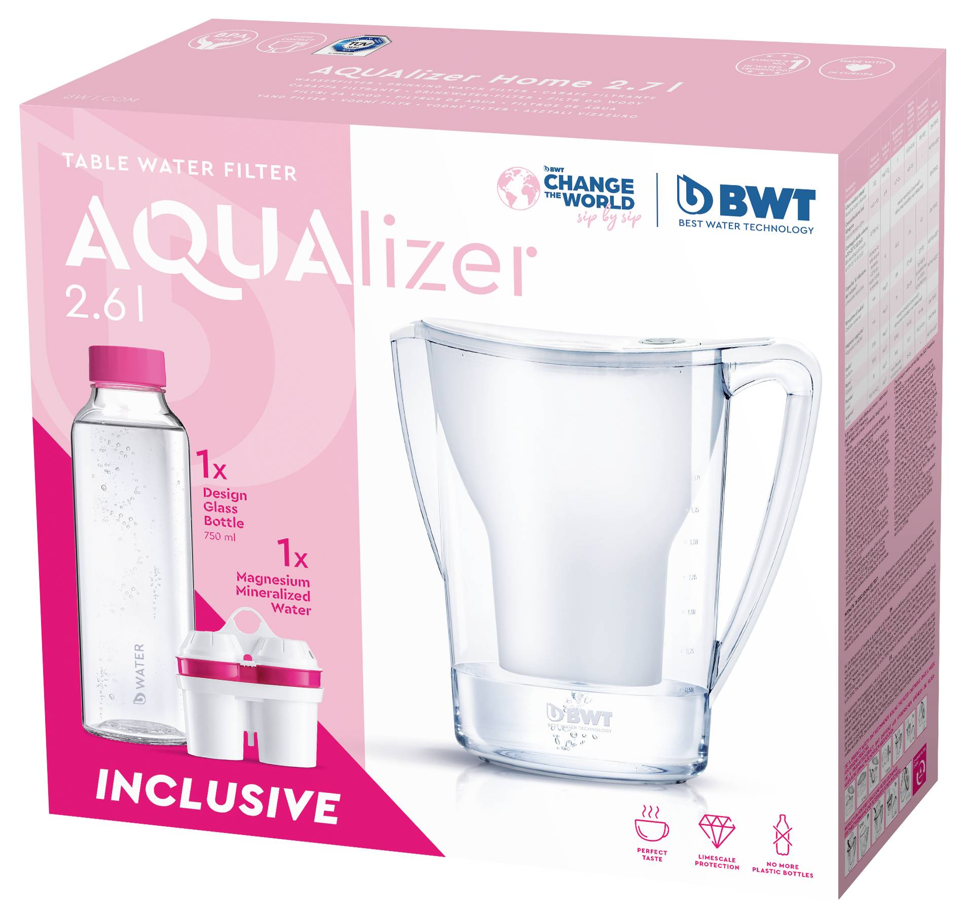 BWT AQUALIZER Home 626883 Wasserfilter 2.7 l Weiß-1