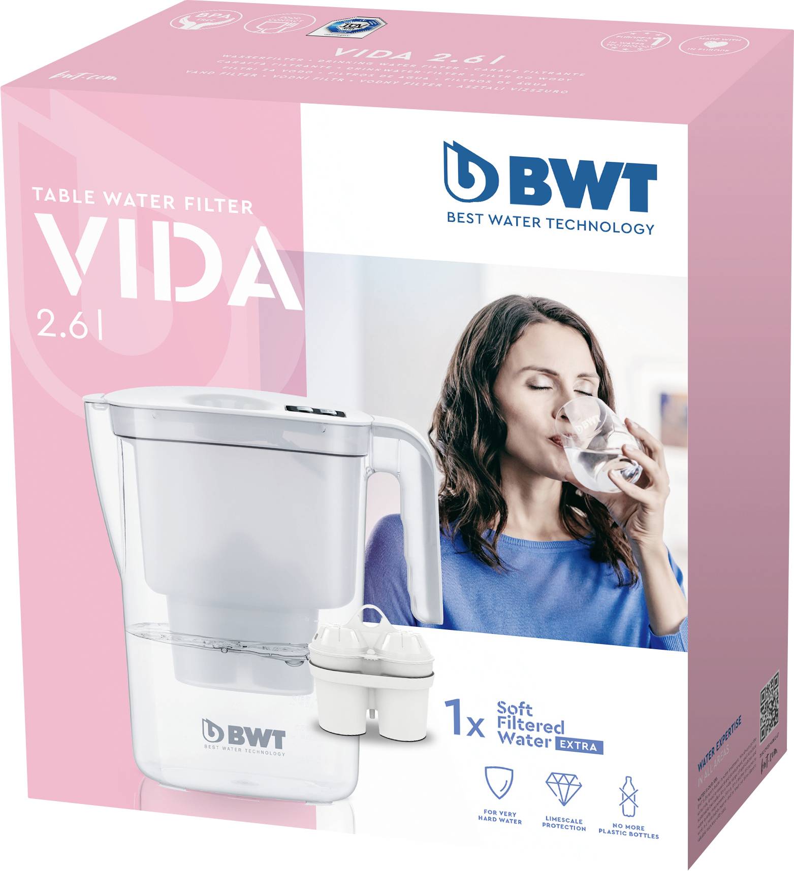 BWT VIDA 305497 Wasserfilter 2.6 l Weiß