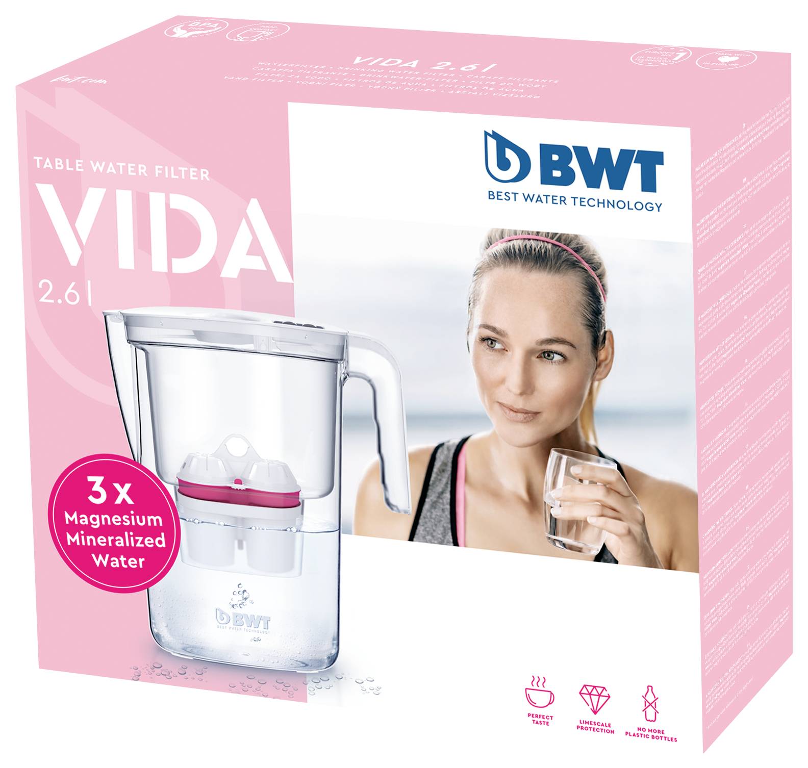 BWT VIDA man 815485 Wasserfilter 2.6 l Weiß-1