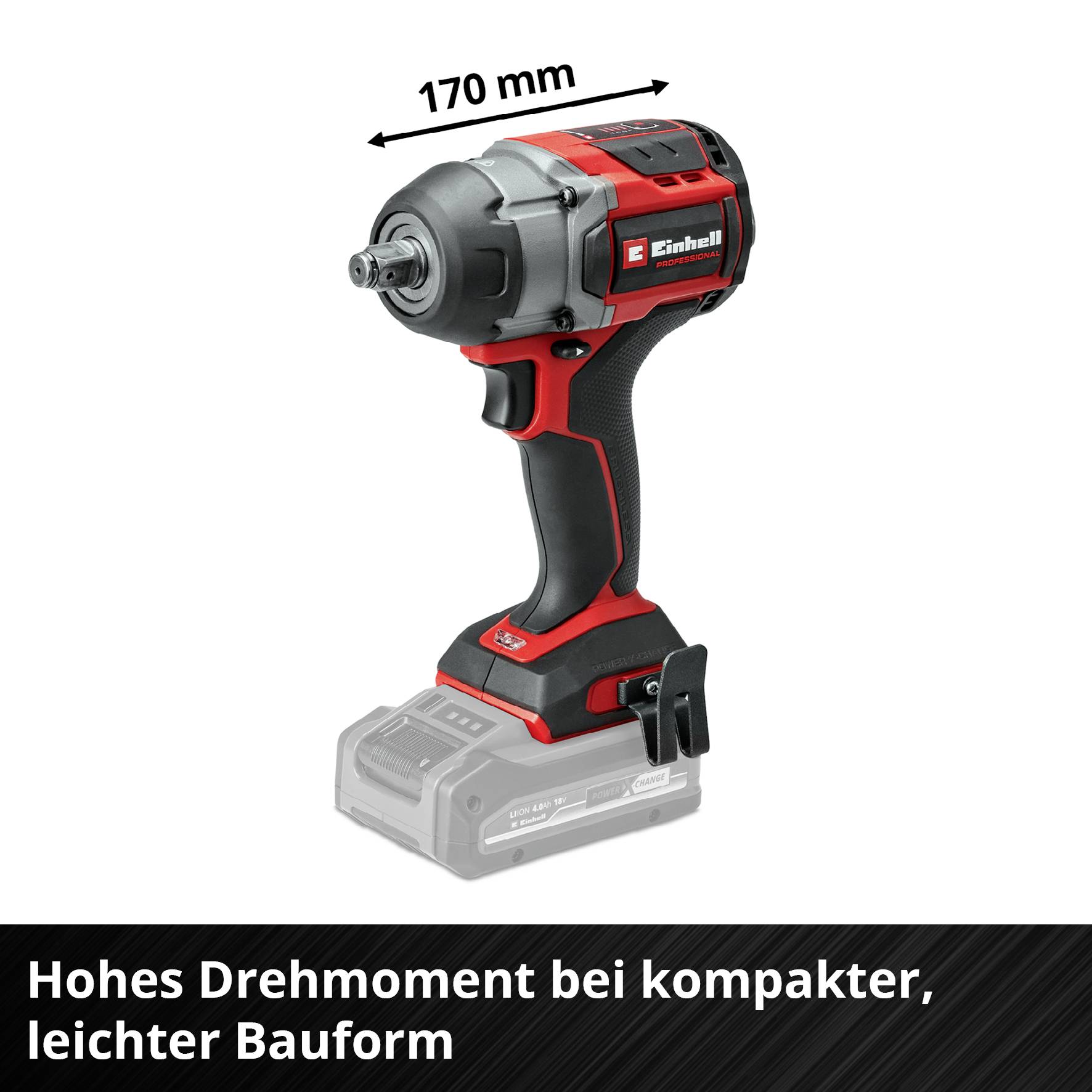 Einhell Professional TP-CW 18/750-C Li BL - Solo 4510065 Akku-Schlagschrauber 750 Nm Anzahl mitgelieferte Akkus 0-6