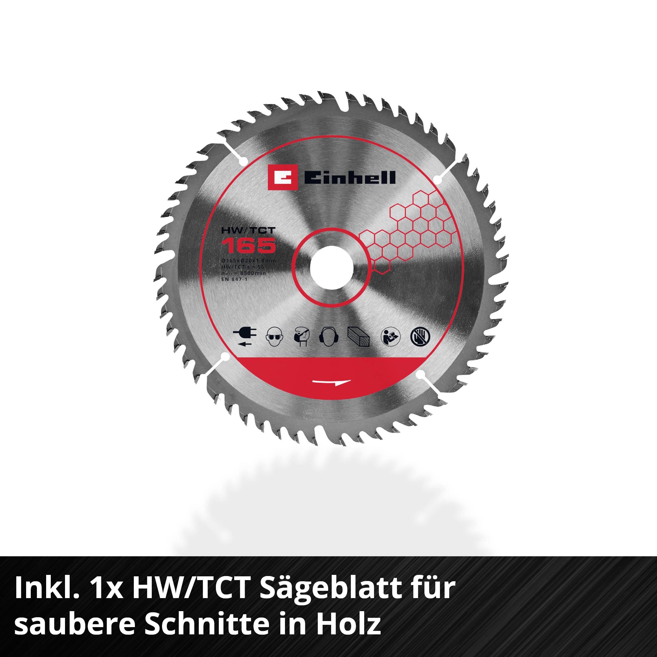 Einhell Professional TP-PS 18/165 Li BL - Solo Akku-Tauchsäge Schnitttiefe max. (90°) 56 mm-10