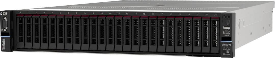 Lenovo Rack-Server PC ISG ThinkSystem SR665 AMD Epyc 9124 3.7 GHz 32 GB RAM ASPEED ASPEED AST2600 16 MB 7D9AA01TEA