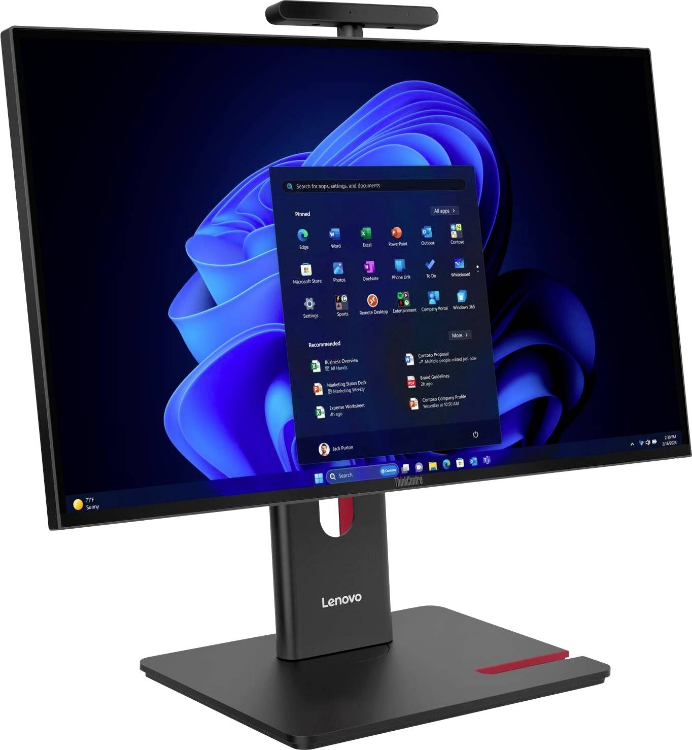 Lenovo All-in-One PC ThinkCentre M90a G6 60.5 cm (23.8 Zoll) Full HD Intel® Core™ Ultra 5 235 5.0 GHz 32 GB RAM 512 GB S...