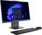 Ein Desktop-Computer mit einem Breitbildmonitor, auf dem das Startmenü von Windows 11 geöffnet ist, ergänzt durch eine Tastatur und eine Maus.