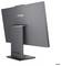 Ein schlanker, moderner Lenovo-Monitor mit einem robusten Ständer, der mehrere Anschlüsse an der Rückseite zeigt und vielseitige Verbindungsmöglichkeiten andeutet.