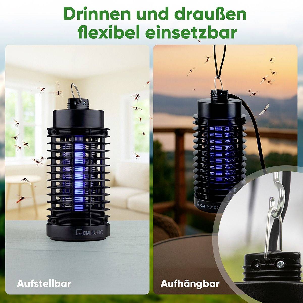 ISL 3823 schwarz Insektenschutzlampe-5