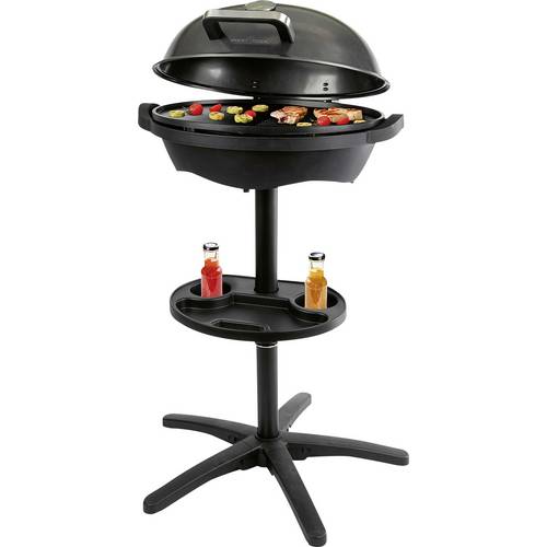 Profi Cook PC-BQS 1303 Elektro Standgrill Thermometer im Deckel, Antihaftbeschichtung, Cool-Touch-Gehäuse Schwarz